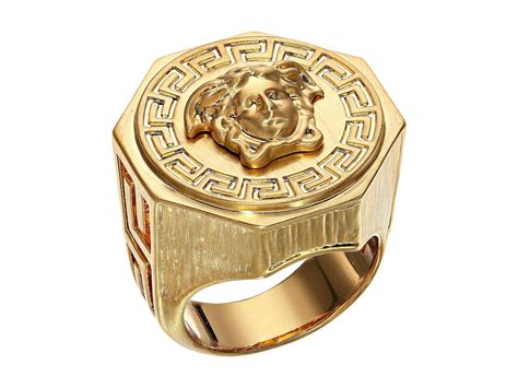 versace medusa greca ring|versace medusa ring men.